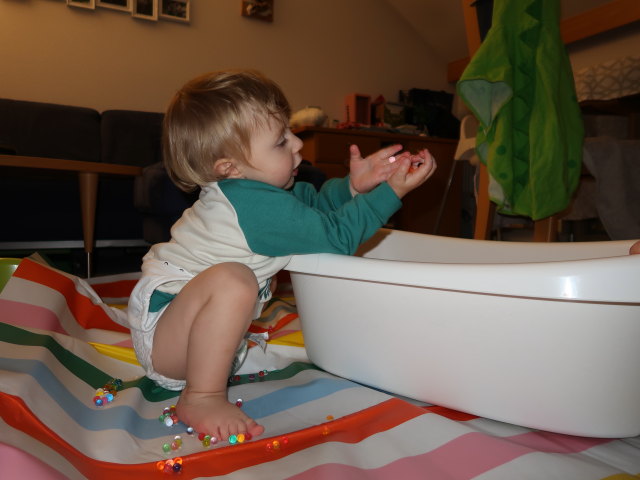 Nils in unserer Wohnung