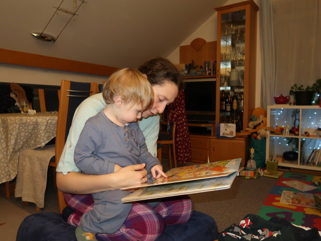 Nils und Sabine in unserer Wohnung