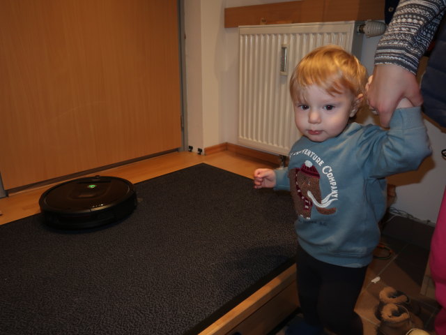 Nils in unserer Wohnung