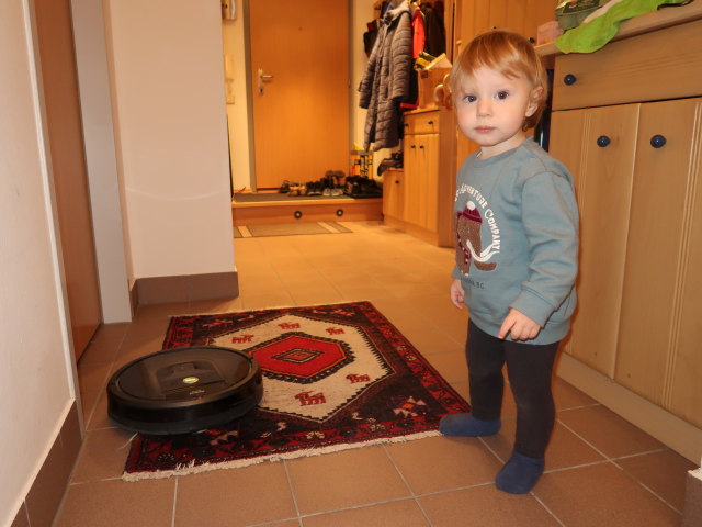 Nils in unserer Wohnung