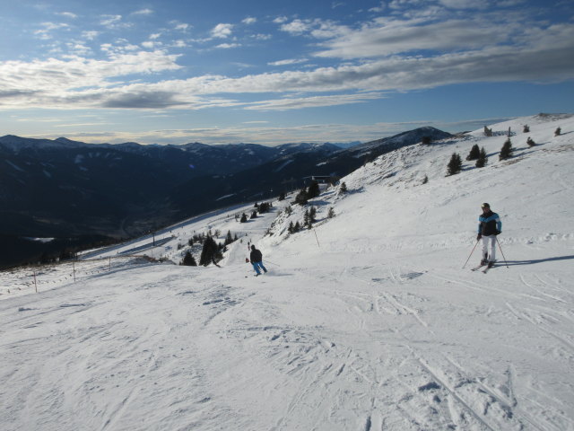 Frank Abfahrt Tschaneck &uuml;ber K&ouml;nigswiese
