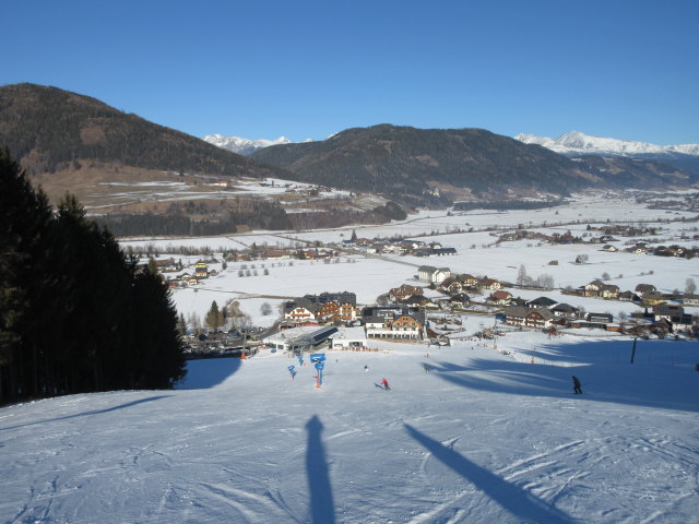Frank und Melanie auf der Schwaigabfahrt