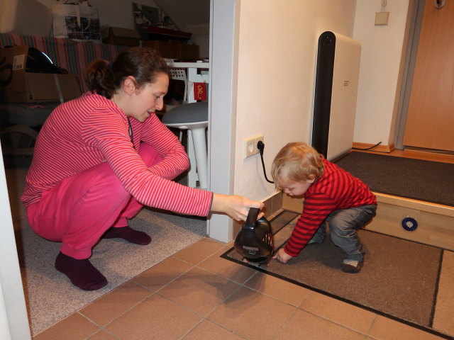 Sabine und Nils in unserer Wohnung