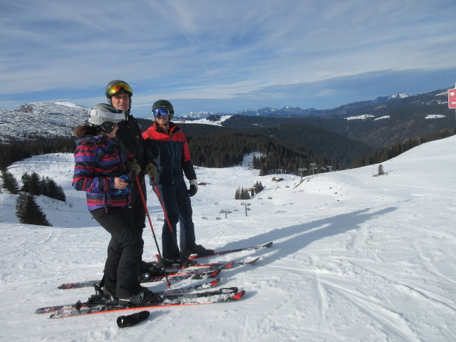Melanie, Frank und ich auf der Sch&ouml;nb&uuml;hel-Piste