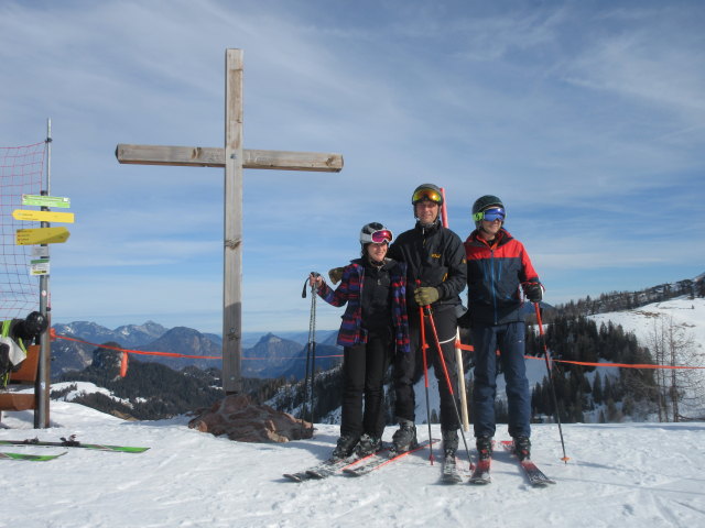 Melanie, Frank und ich am Sch&ouml;nb&uuml;hel, 1.624 m