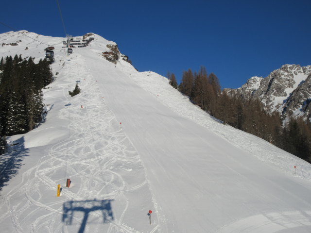 Alpjoch-Abfahrt von der Alpjoch-Bahn aus