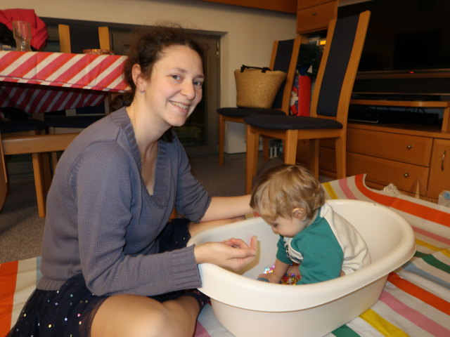 Sabine und Nils in unserer Wohnung