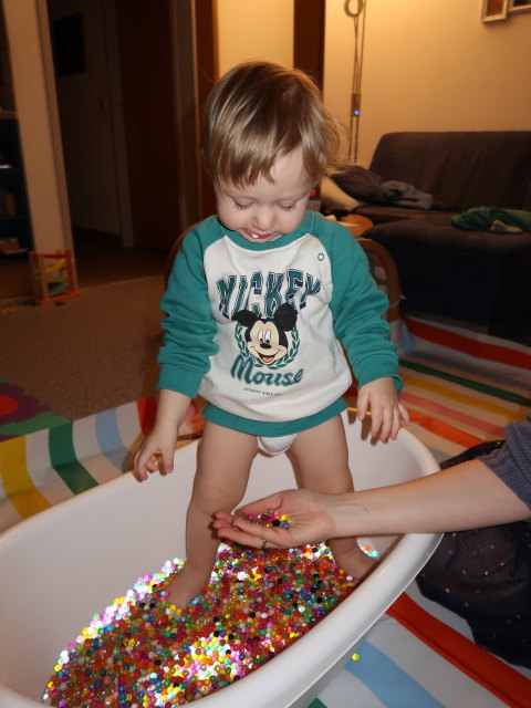 Nils in unserer Wohnung