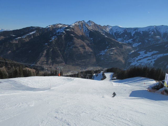 Melanie auf der Piste 'Waldalm - Kreuzboden'