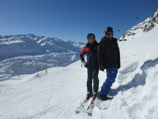 Ich und Markus auf der Schindlerkarroute