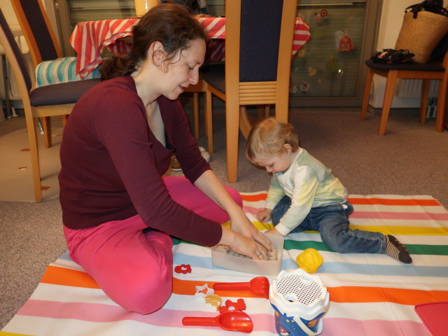 Sabine und Nils in unserer Wohnung