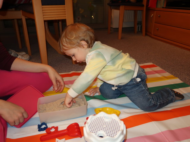 Sabine und Nils in unserer Wohnung
