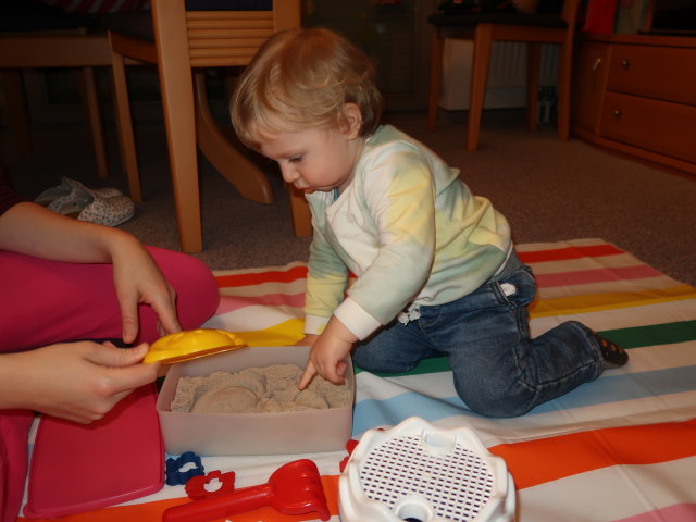 Sabine und Nils in unserer Wohnung