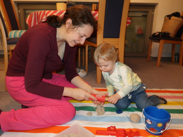 Sabine und Nils in unserer Wohnung