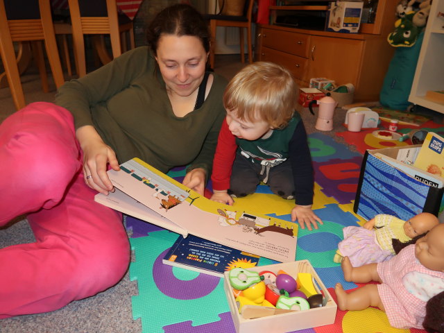 Sabine und Nils in unserer Wohnung