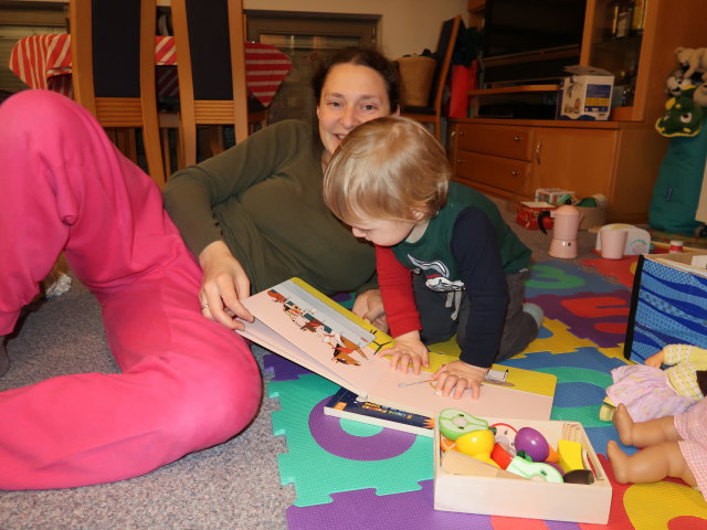 Sabine und Nils in unserer Wohnung