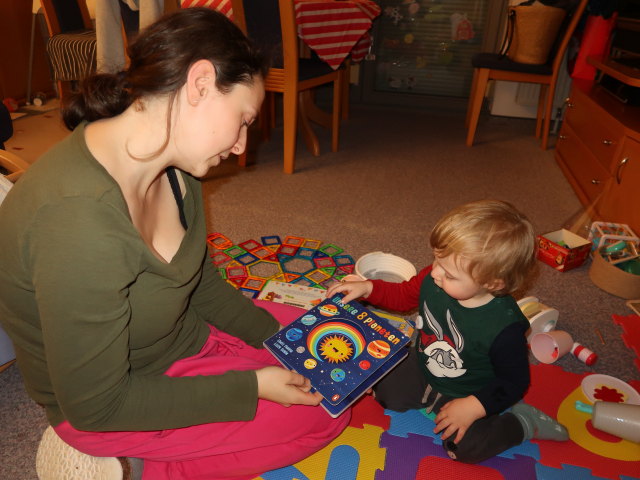 Sabine und Nils in unserer Wohnung