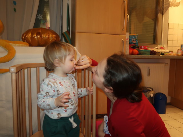 Nils und Sabine in unserer Wohnung (13. Feb.)
