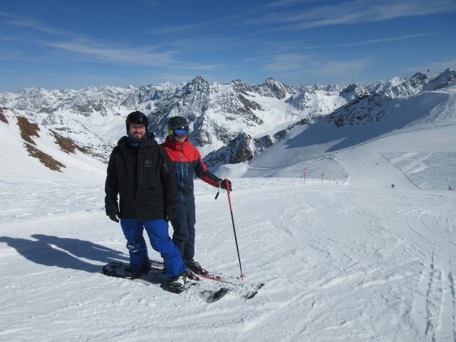 Markus und ich auf der Panoramapiste