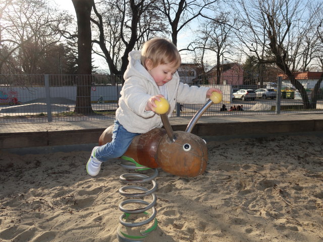Nils am Spielplatz Lorettowiese