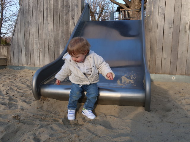Nils am Spielplatz Lorettowiese