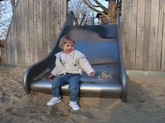 Nils am Spielplatz Lorettowiese