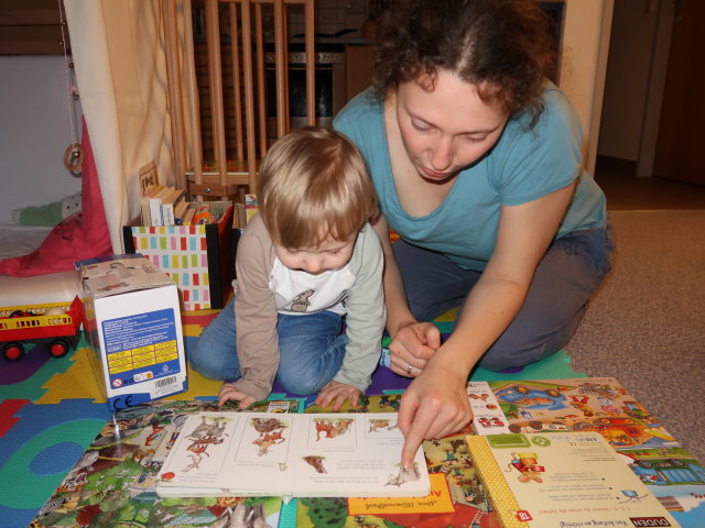 Nils und Sabine in unserer Wohnung