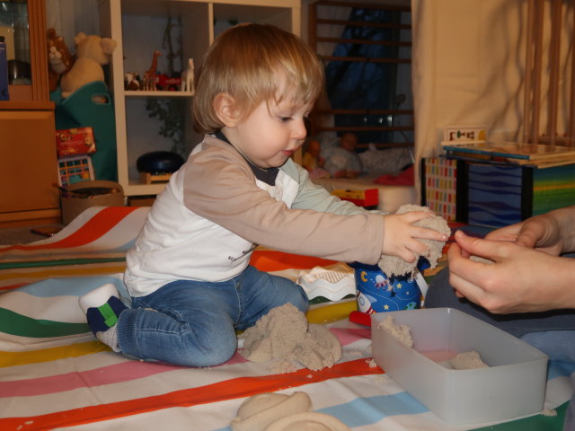 Nils in unserer Wohnung
