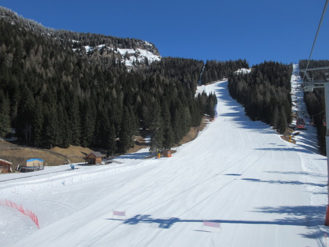 Piste Civetta von der Kabinenbahn Piani di Pezz&egrave;/Col dei Baldi aus (18. M&auml;rz)