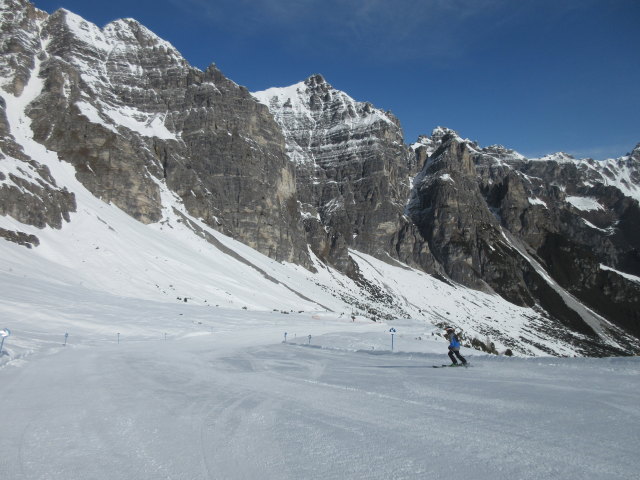 Stefan auf der Burgstall-Abfahrt