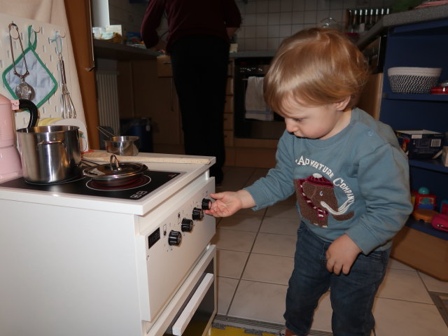 Sabine und Nils in unserer Wohnung