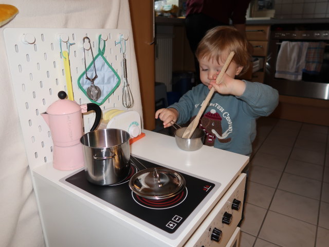 Sabine und Nils in unserer Wohnung