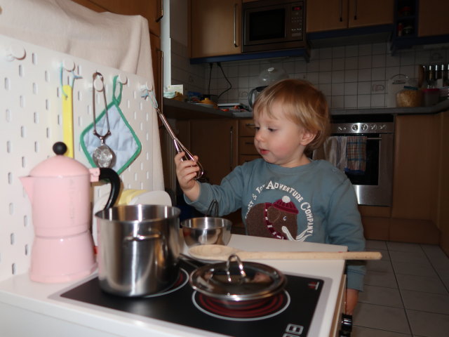 Nils in unserer Wohnung