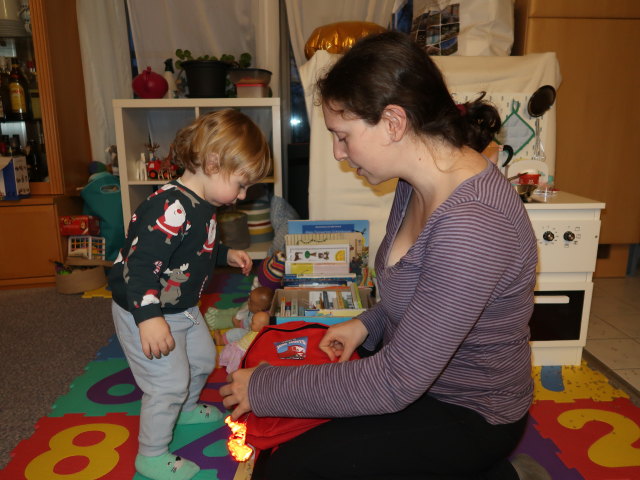 Nils und Sabine in unserer Wohnung