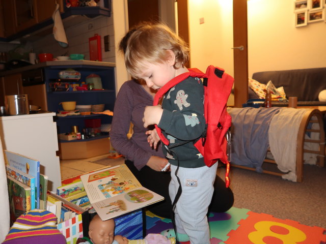 Sabine und Nils in unserer Wohnung
