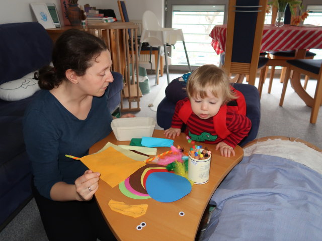 Sabine und Nils in unserer Wohnung