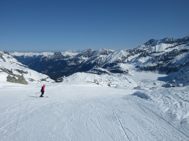 Melanie auf der Medelzabfahrt
