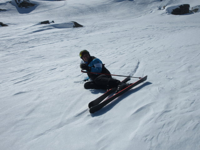 Frank neben der Medelzabfahrt
