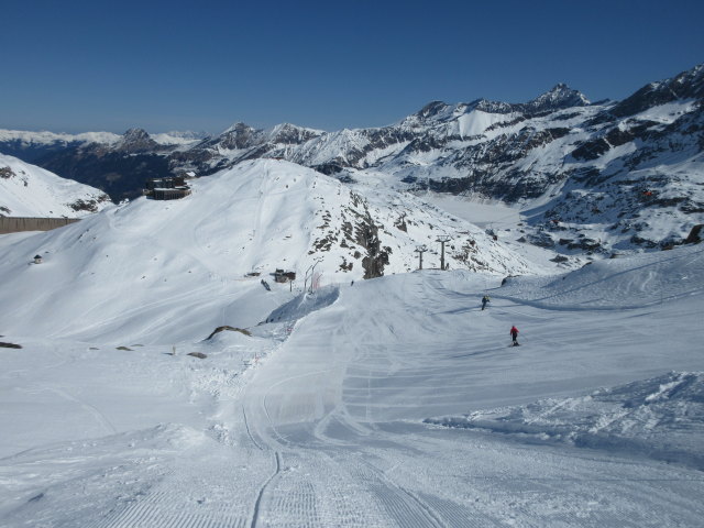 Frank und Melanie auf der Medelzabfahrt