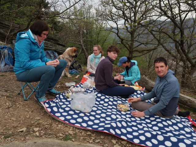Kerstin, Katja Lin, Tim, Sonja und Stefan zwischen Mieslingtal und St. Michael