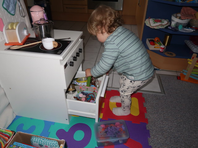 Nils in unserer Wohnung