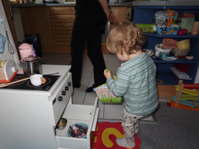Sabine und Nils in unserer Wohnung