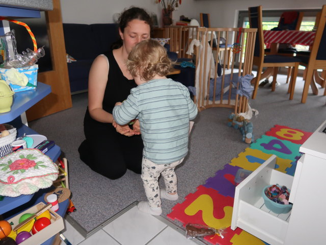 Sabine und Nils in unserer Wohnung