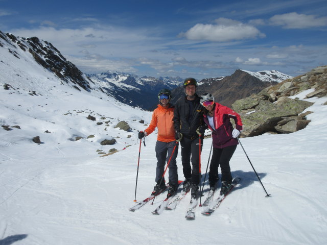 Ich, Frank und Melanie Saggratabfahrt