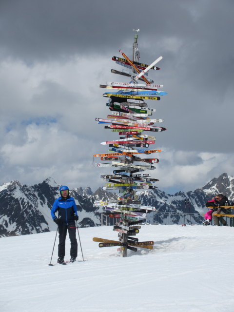 Stefan am Pardatscher Grat, 2.618 m (23. Apr.)