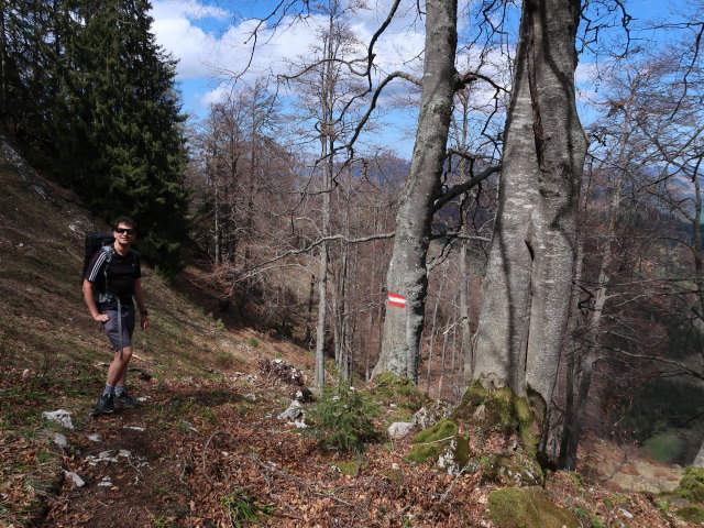 Ronald zwischen Gro&szlig;em Maiereck und Sauboden