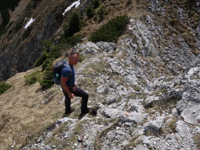 Mario zwischen Gro&szlig;em Wildkamm und Gingatzwiese