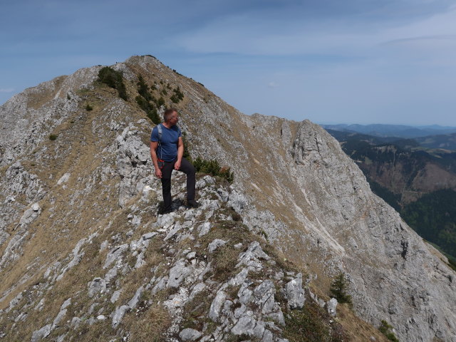 Mario zwischen Gro&szlig;em Wildkamm und Gingatzwiese