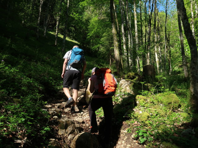 Frank und Melanie zwischen Brustwand und D&uuml;rntalalm