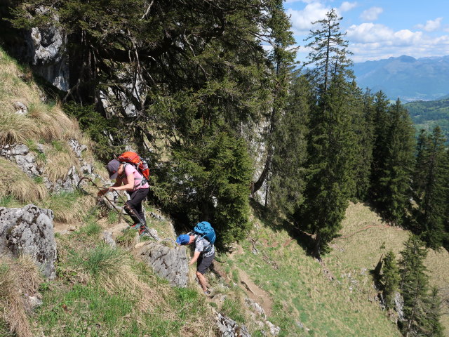 Melanie und Frank zwischen Sparber und D&uuml;rntalalm